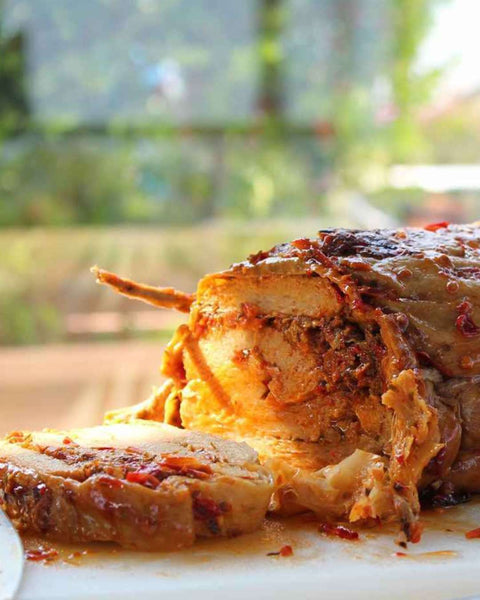 Porchetta vegana a Trancio Muscolo di grano